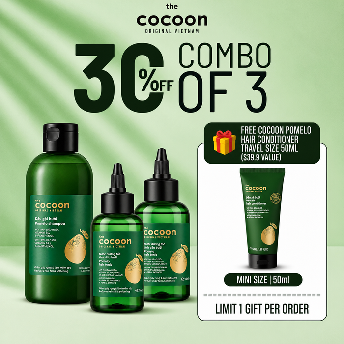 Combo 1x Pomelo Shampoo 310ml - 2x Hair Tonic 140ml