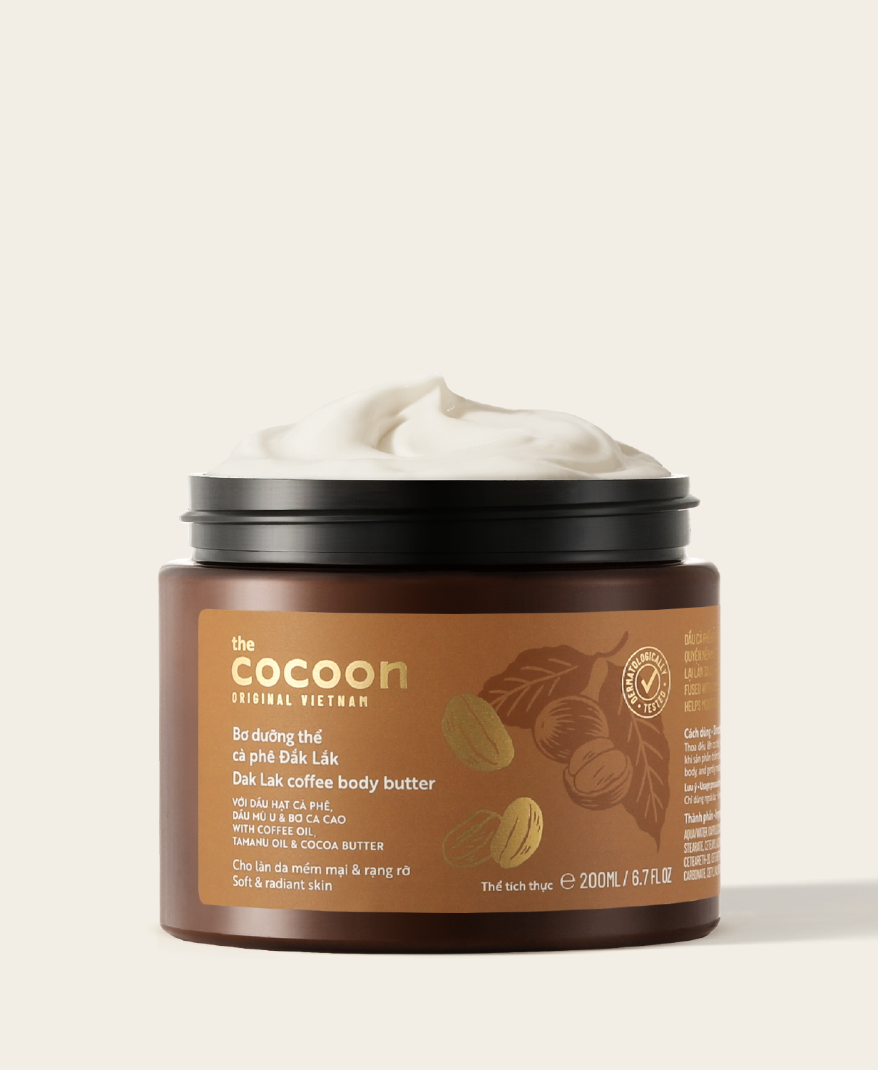 Dak Lak Coffee Body Butter - 100% Vegan Cosmetics