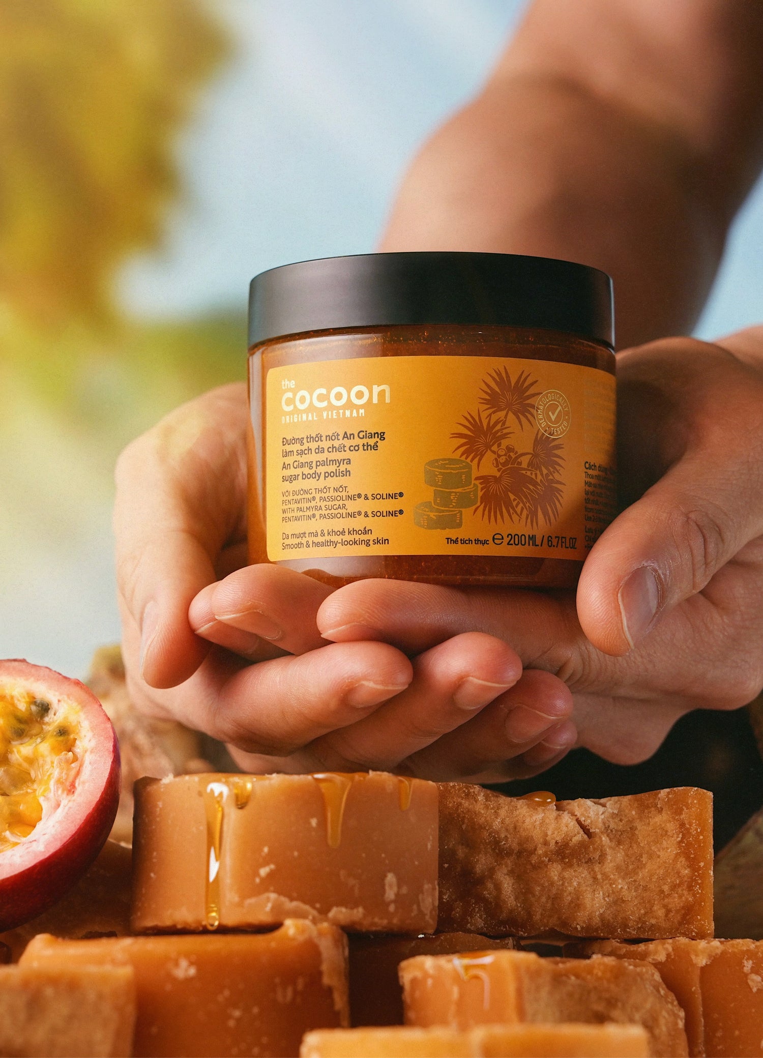 An Giang Palmyra Palm Sugar Body Polish - 100% Vegan Cosmetics