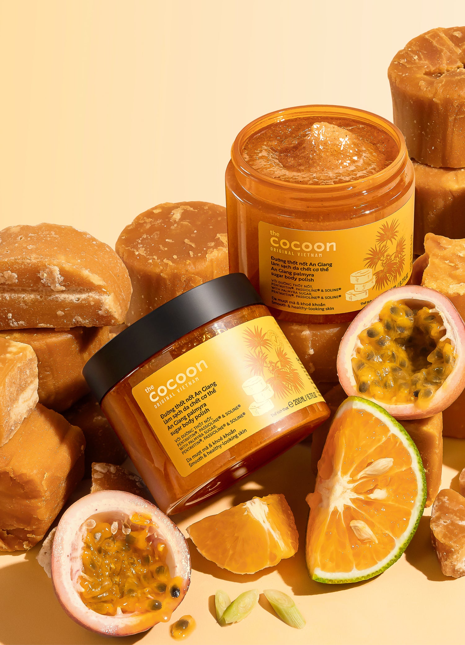 An Giang Palmyra Palm Sugar Body Polish - 100% Vegan Cosmetics