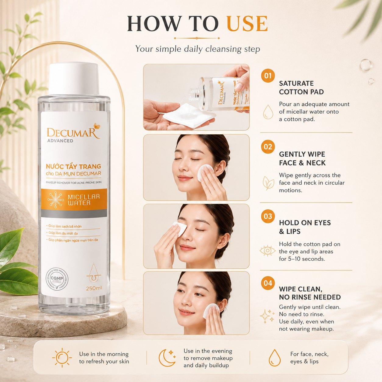 Decumar Advanced Makeup Remover For Acne Skin