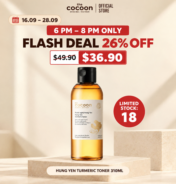 FS Cocoon Hung Yen Turmeric Toner - 100% Vegan Cosmetics