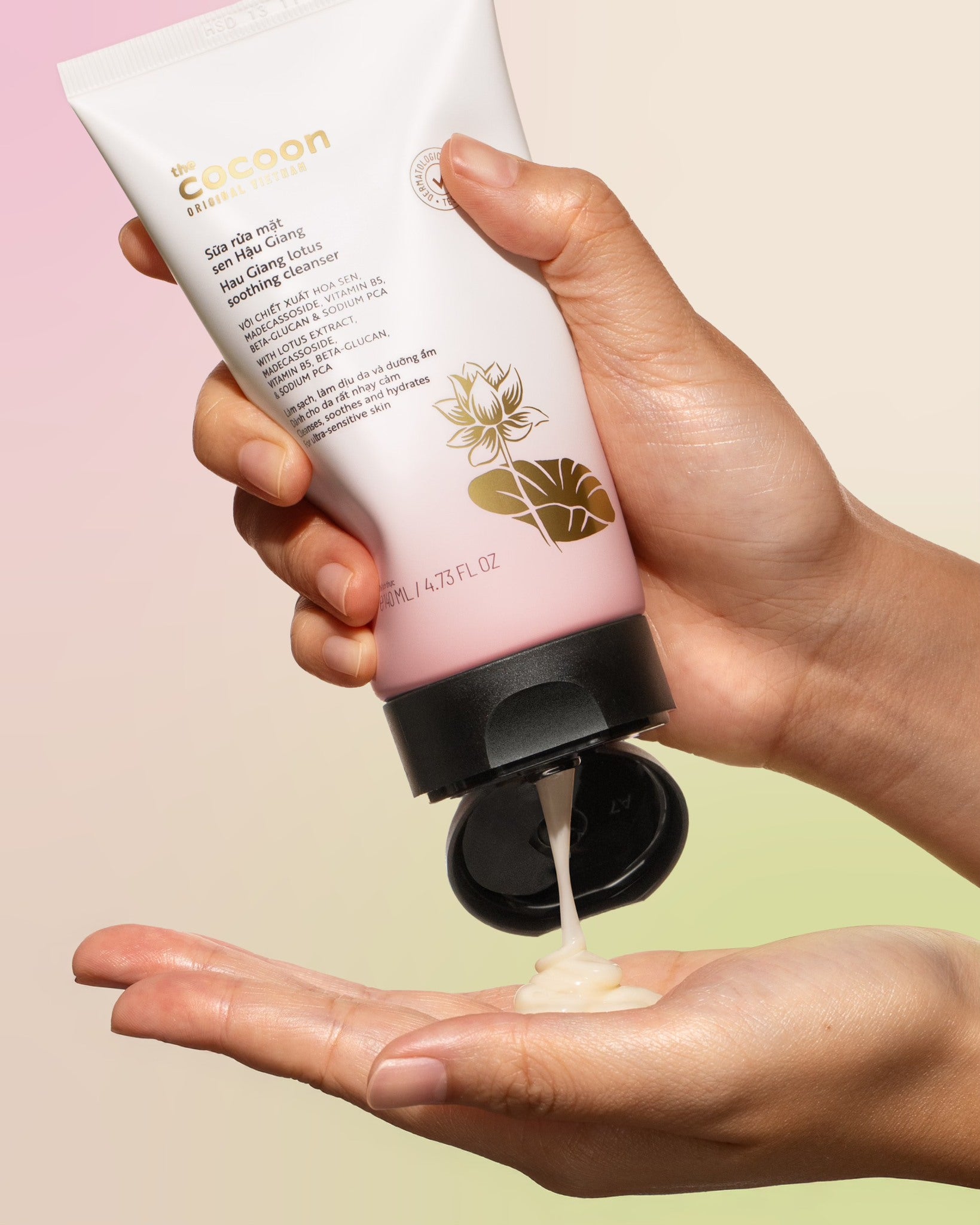 Hau Giang Lotus Soothing Cleanser - 100% Vegan Cosmetics