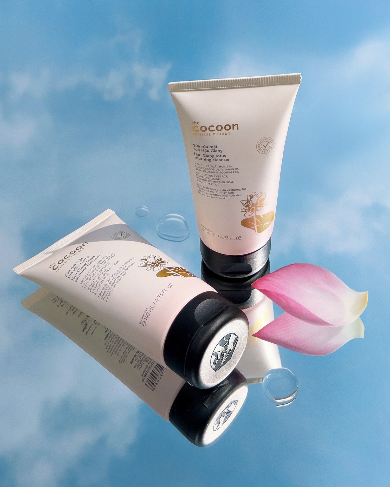 Hau Giang Lotus Soothing Cleanser - 100% Vegan Cosmetics