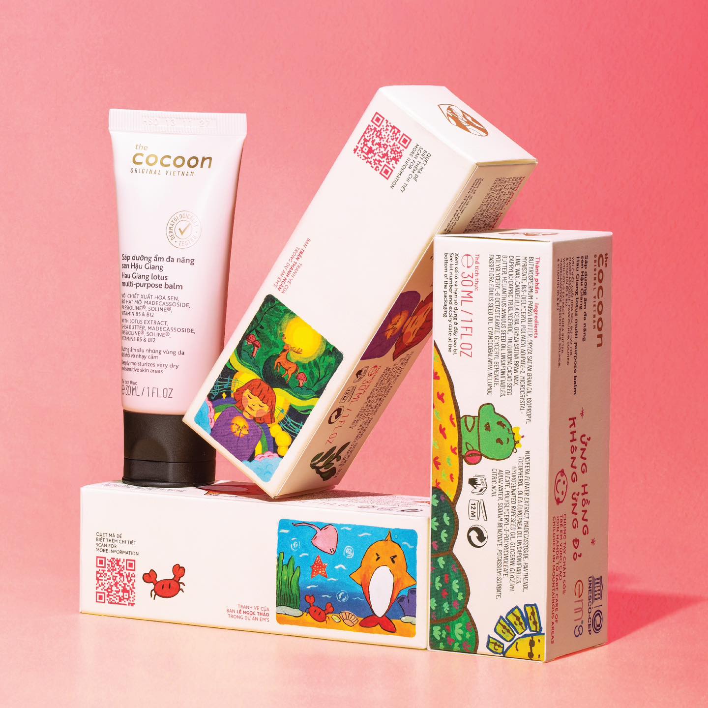 Hau Giang Lotus Multi-purpose Balm - 100% Vegan Cosmetics