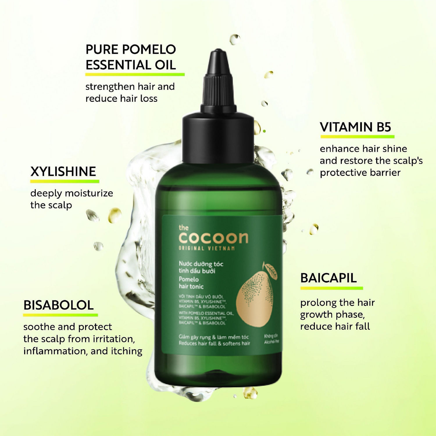 Pomelo Hair Tonic - 100% Vegan Cosmetics