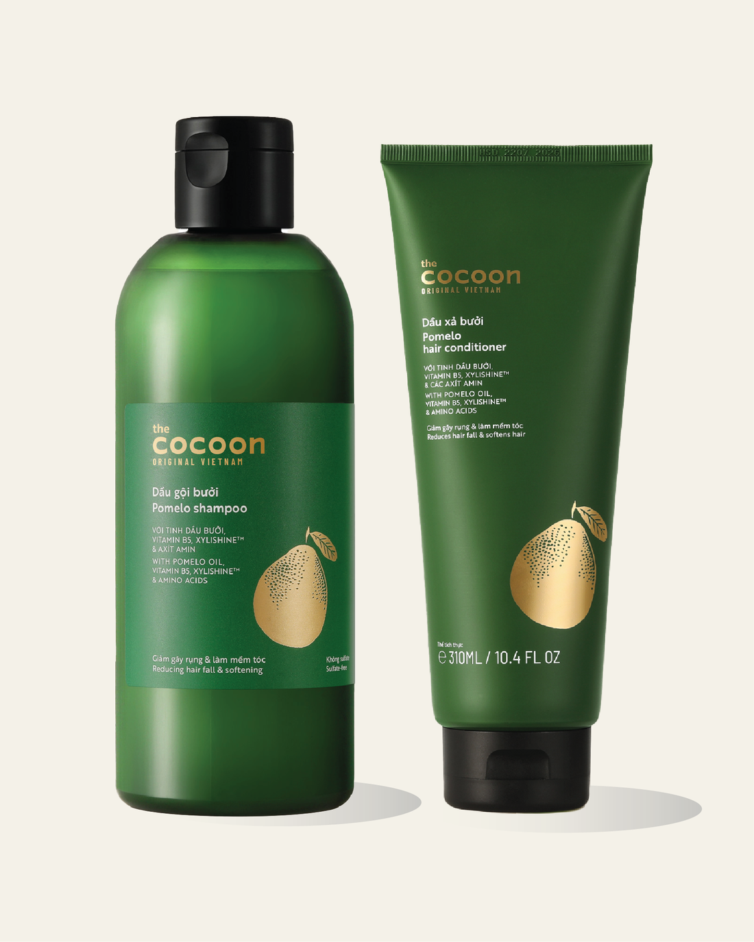 Pomelo Hair Shampoo & Conditioner Bundle - 100% Vegan Cosmetics