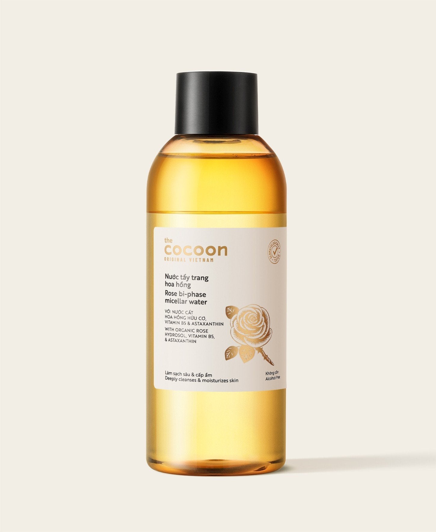 Rose bi-phase micellar water 140ml - 100% Vegan Cosmetics