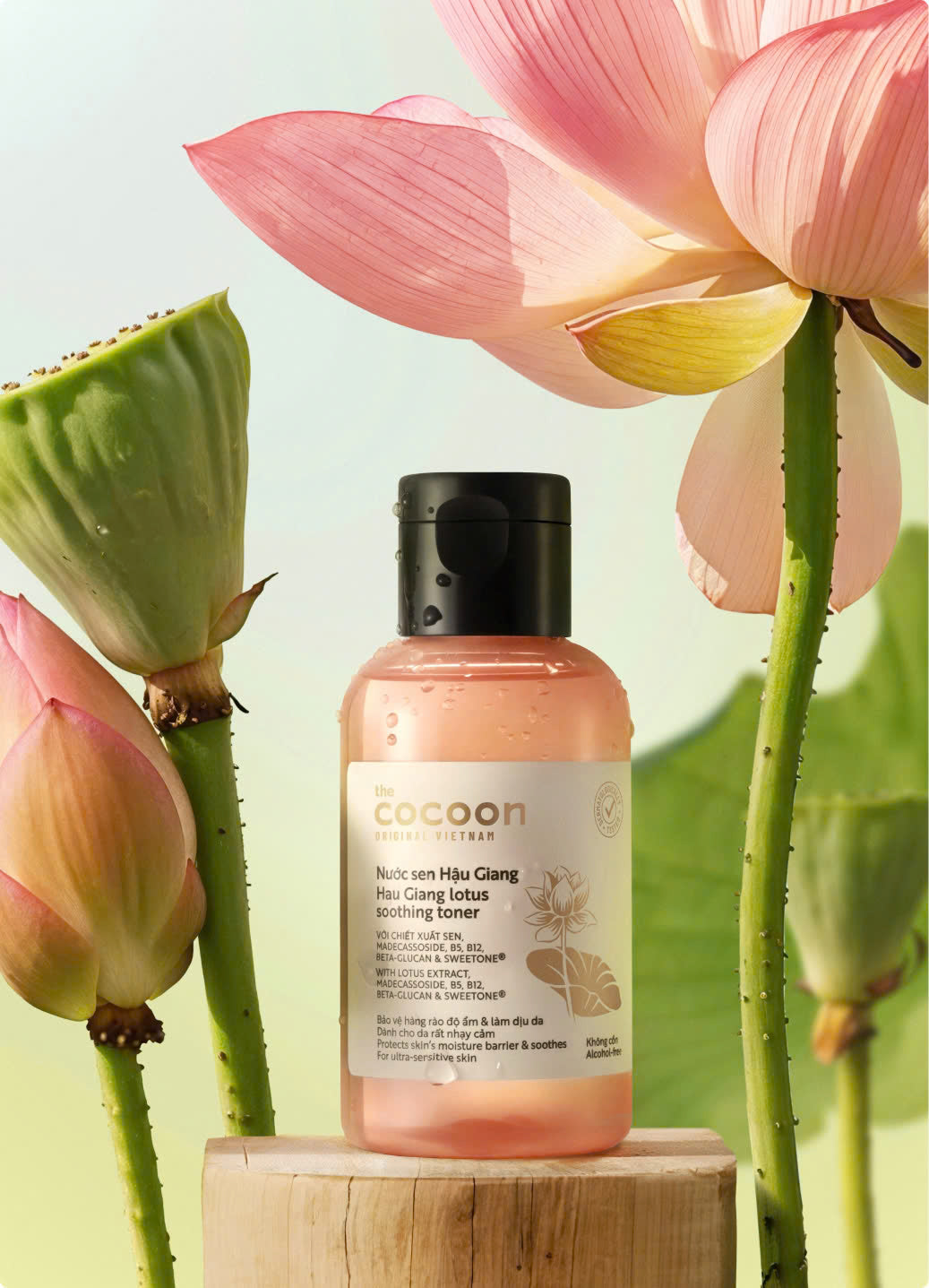 Hau Giang Lotus Soothing Toner - 100% Vegan Cosmetics