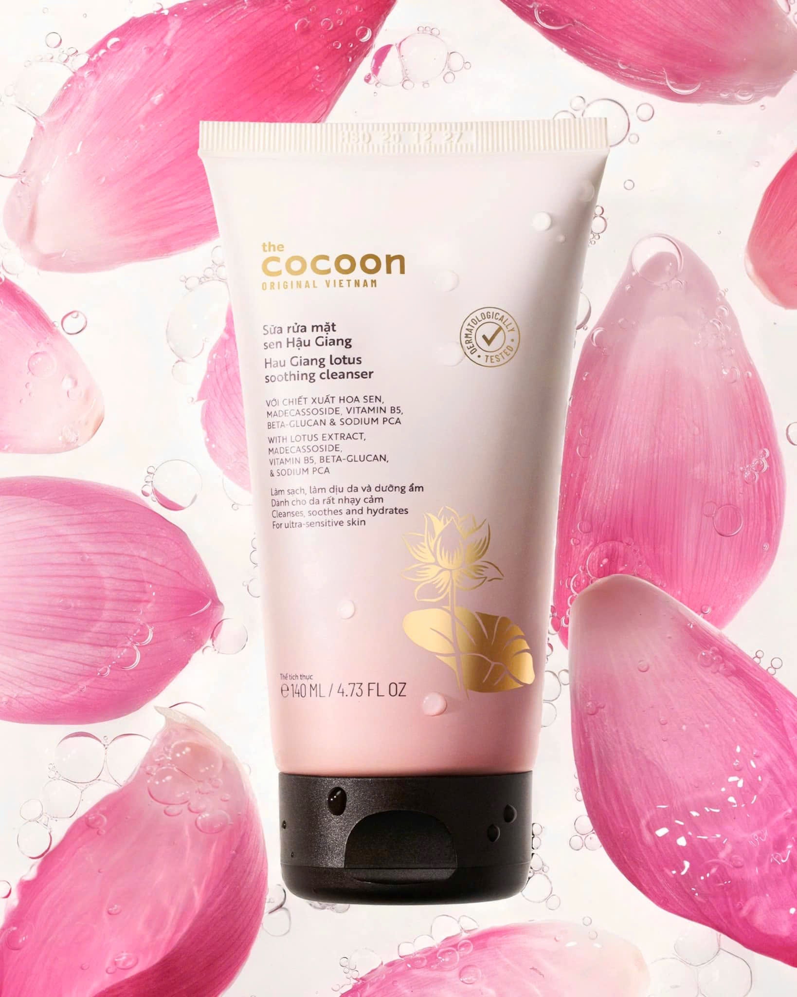 Hau Giang Lotus Soothing Cleanser - 100% Vegan Cosmetics