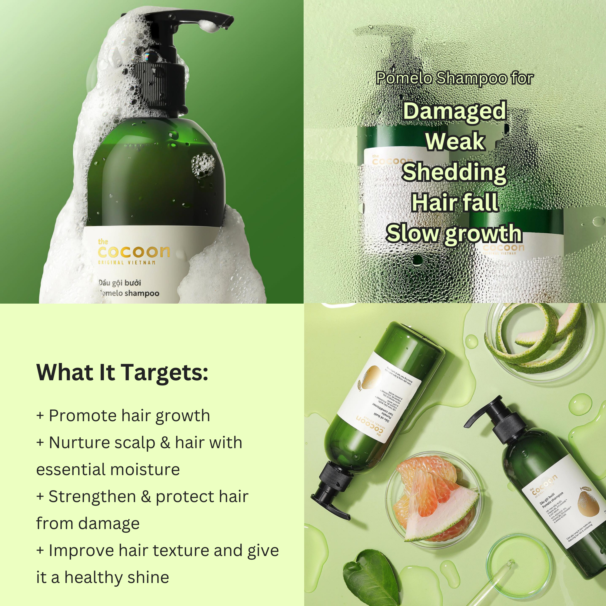 Pomelo shampoo refill 500ml - 100% Vegan Cosmetics
