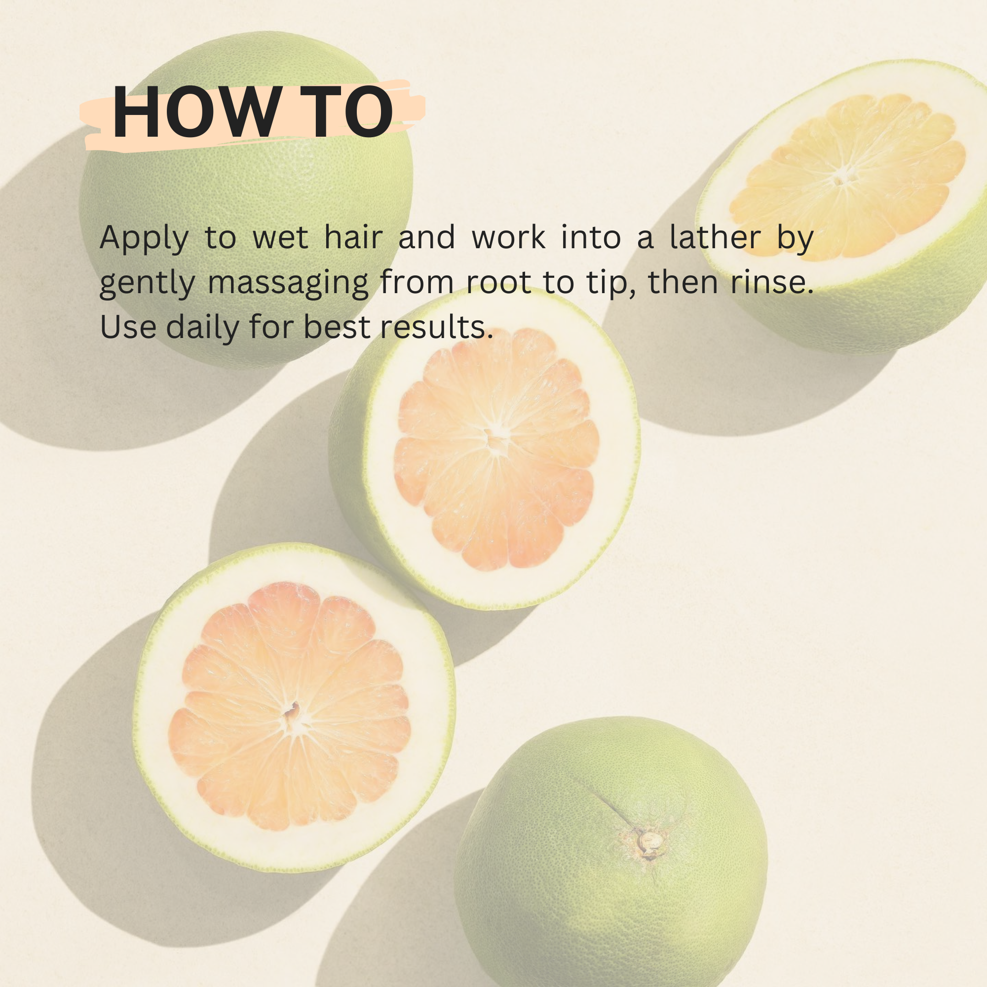 Pomelo shampoo refill 500ml - 100% Vegan Cosmetics