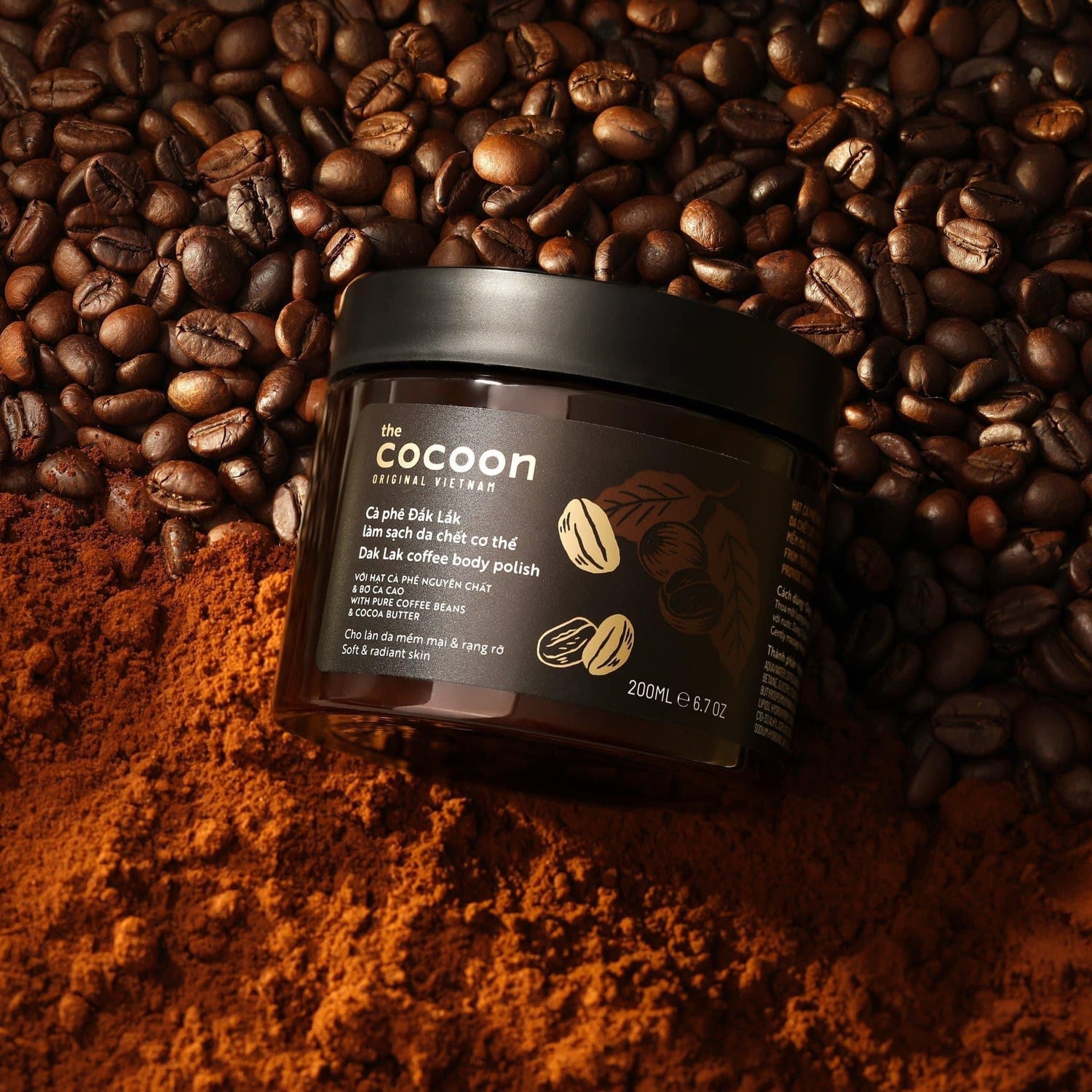 Dak Lak Coffee Body Polish - 100% Vegan Cosmetics