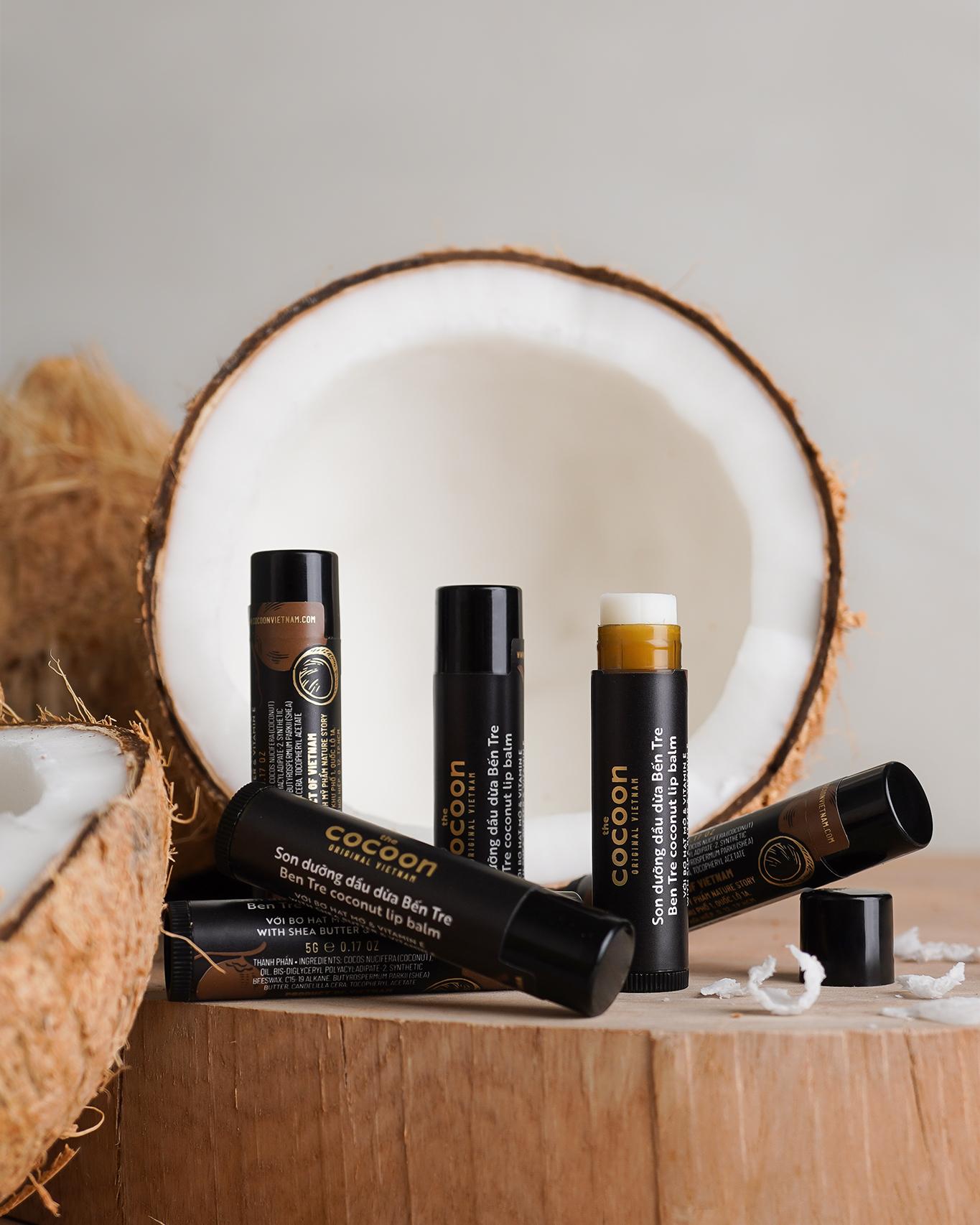 Ben Tre Coconut Lip Balm - 100% Vegan Cosmetics