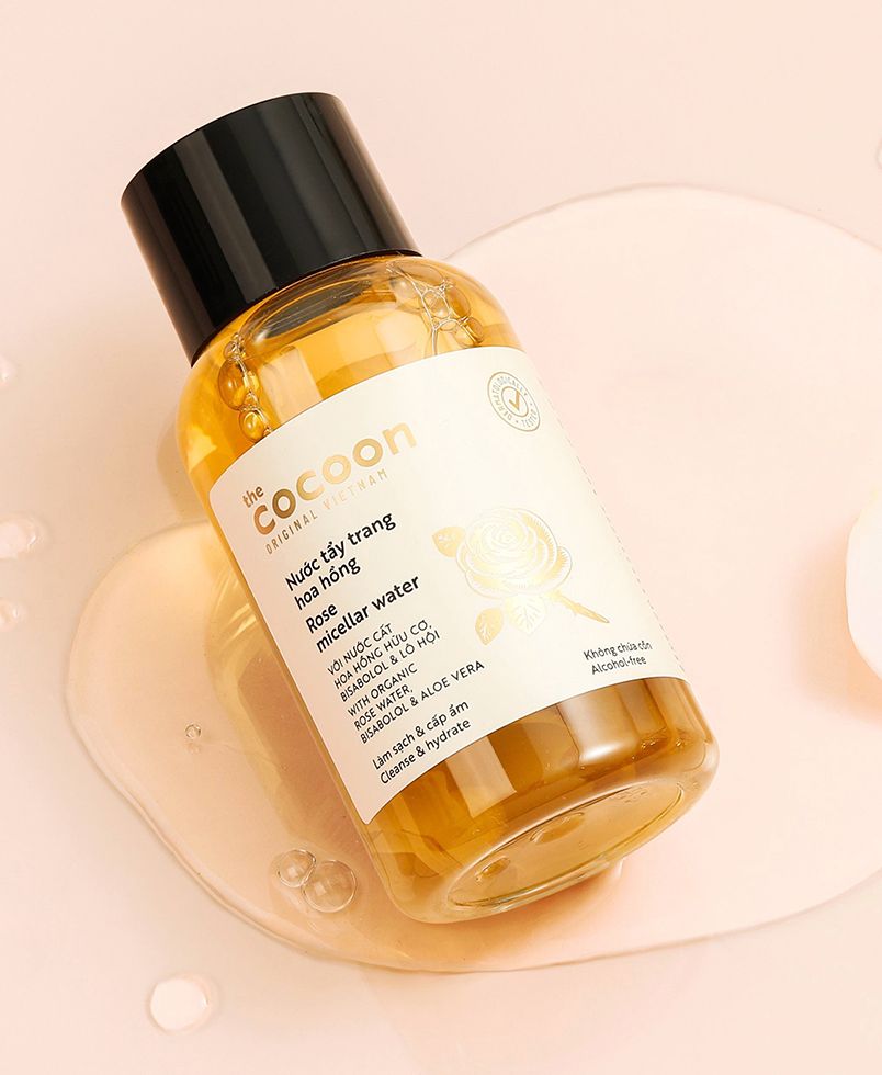 Rose bi-phase micellar water 140ml - 100% Vegan Cosmetics