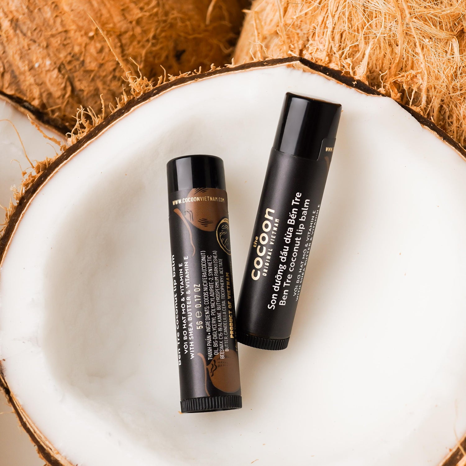 Ben Tre Coconut Lip Balm - 100% Vegan Cosmetics