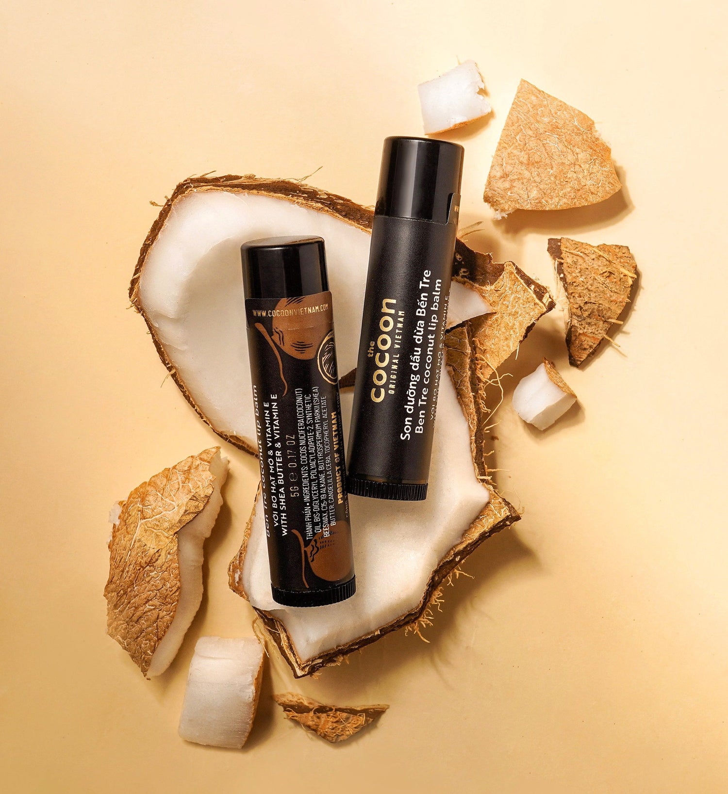 Ben Tre Coconut Lip Balm - 100% Vegan Cosmetics