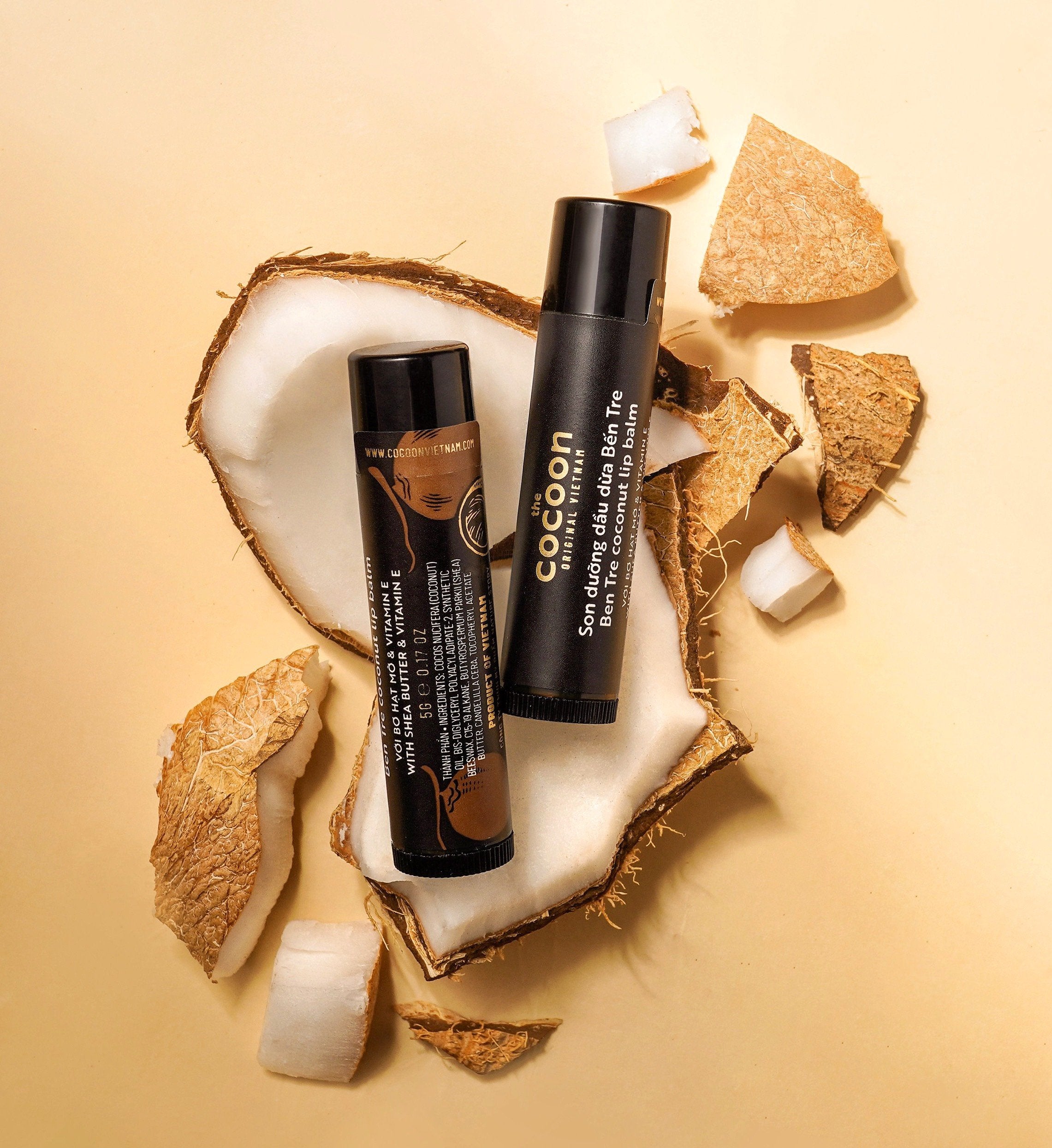 Ben Tre Coconut Lip Balm - 100% Vegan Cosmetics