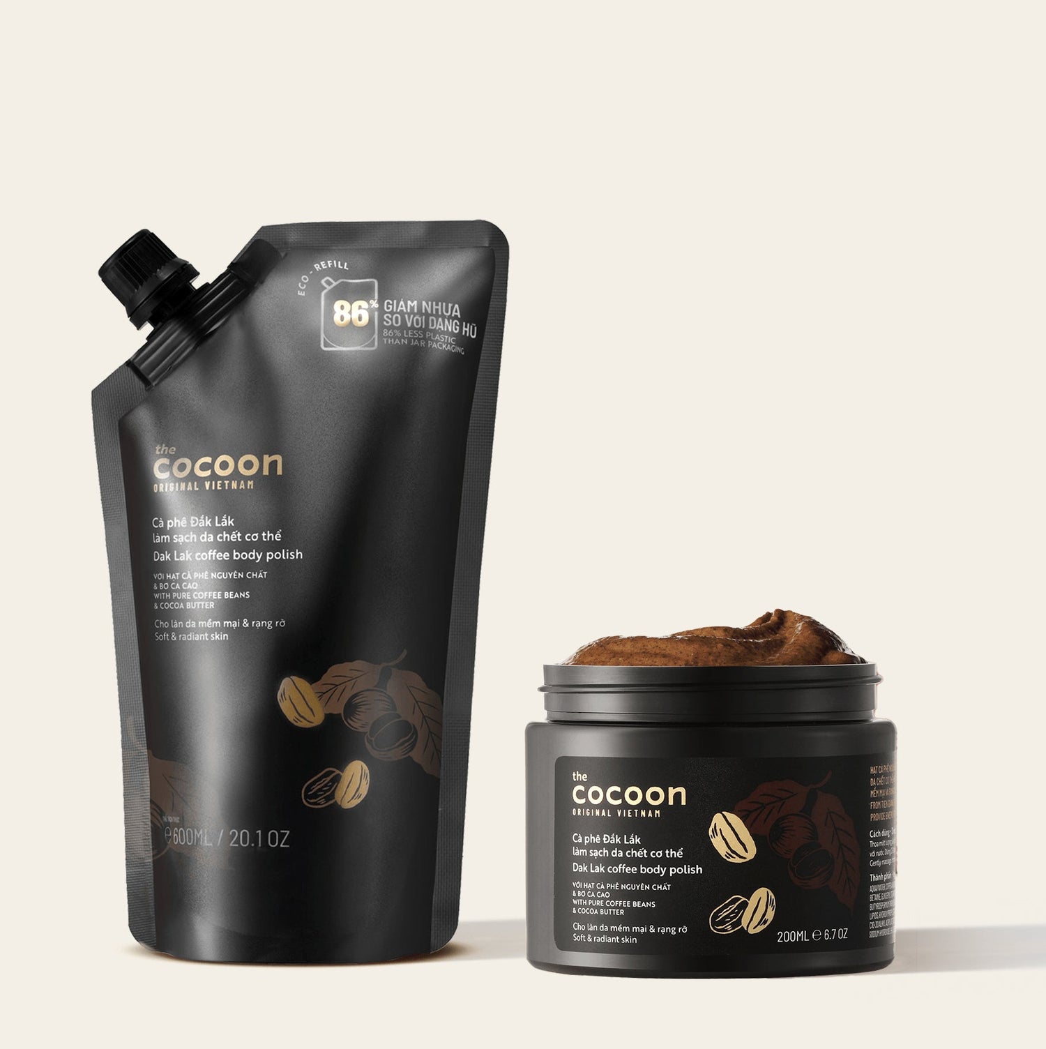 Dak Lak Coffee Body Polish - 100% Vegan Cosmetics