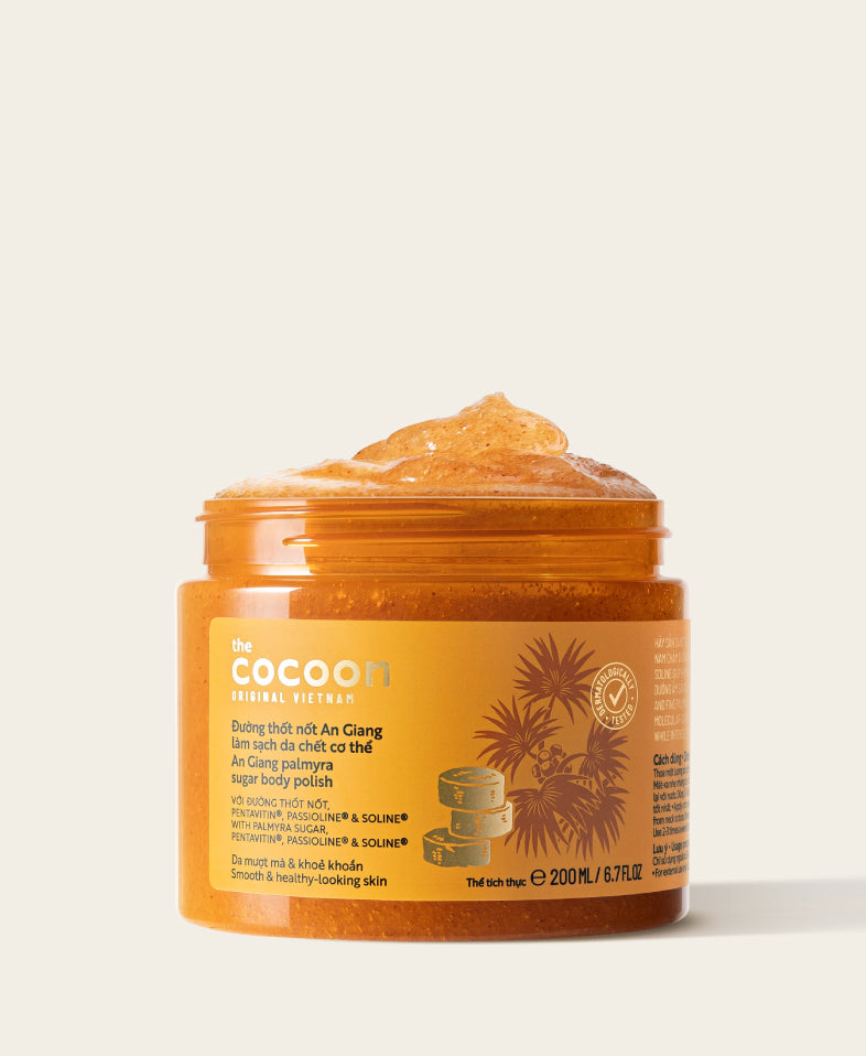 An Giang Palmyra Palm Sugar Body Polish - 100% Vegan Cosmetics