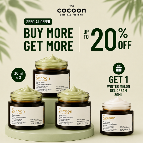 B3G1 Winter Melon Face Mask 30ml Trio - 100% vegan cosmetic