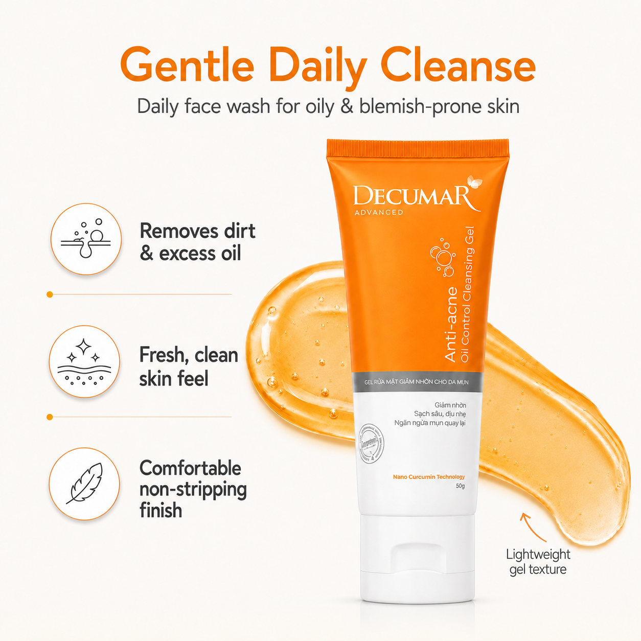 Decumar Advanced Anti-Acne Control Cleasing 50g