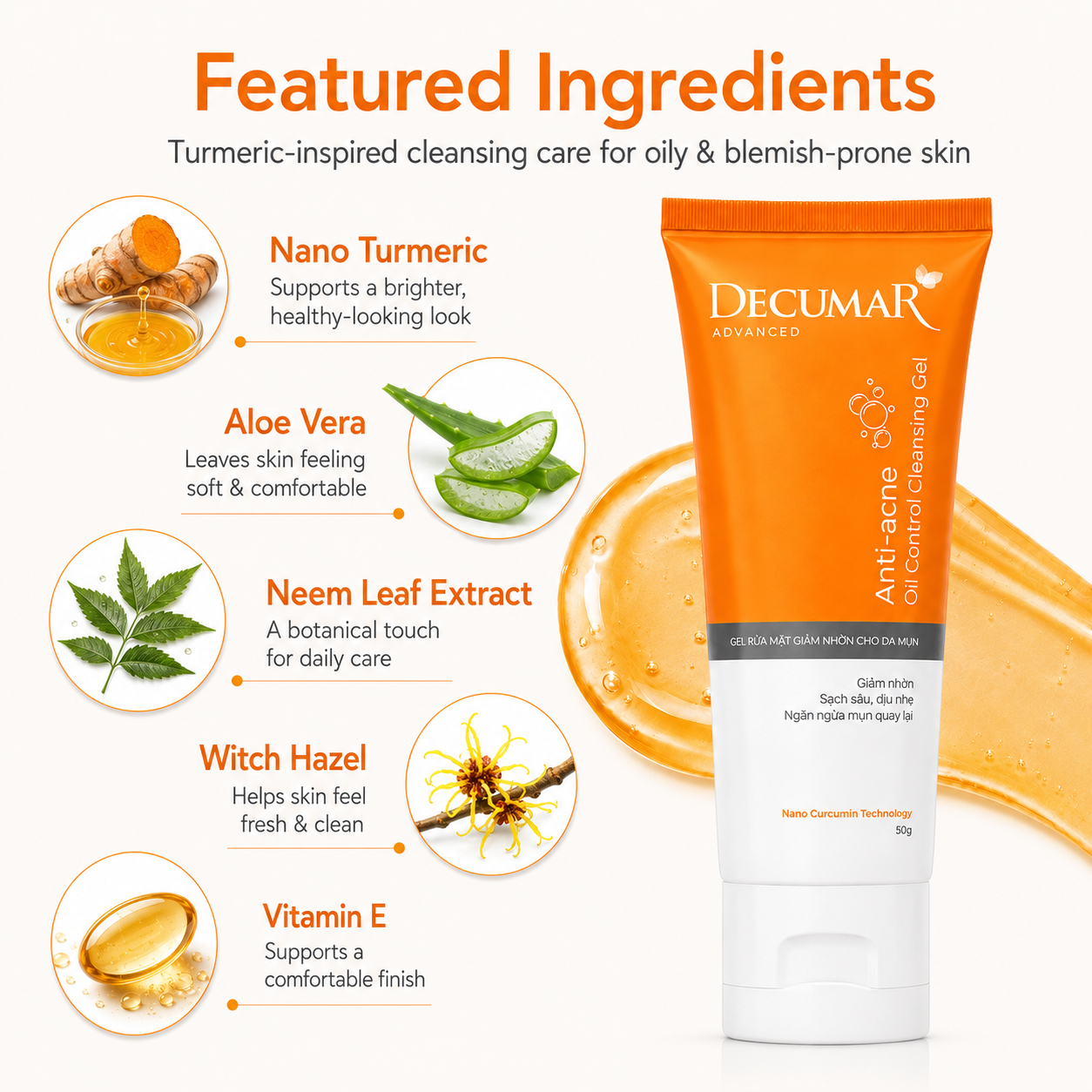 Decumar Advanced Anti-Acne Control Cleasing 50g