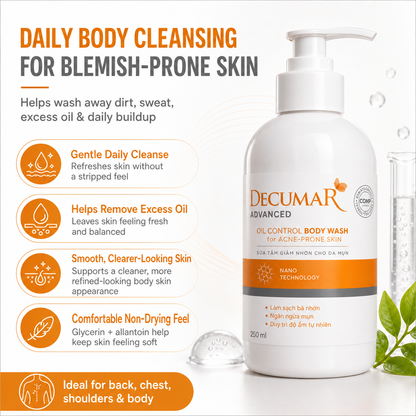 Decumar Advanced Oil Control Body Wash For Acne-Prone Skin