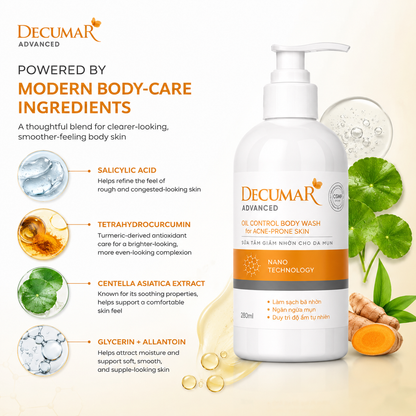 Decumar Advanced Oil Control Body Wash For Acne-Prone Skin