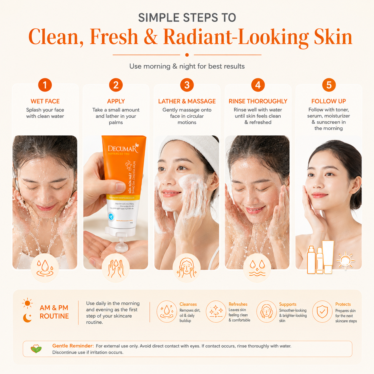 Decumar THC Anti-Acne Brightening Cleansering Milk