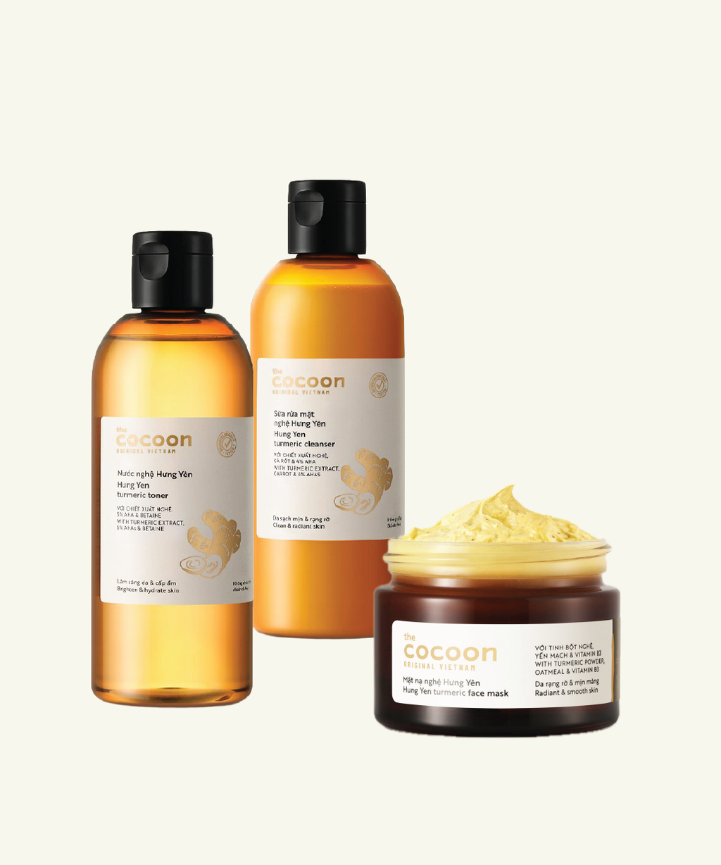 [Labor Day] Cocoon No-Makeup Glow Set – Turmeric Mask & Mineral Tone-Up Sunscreen