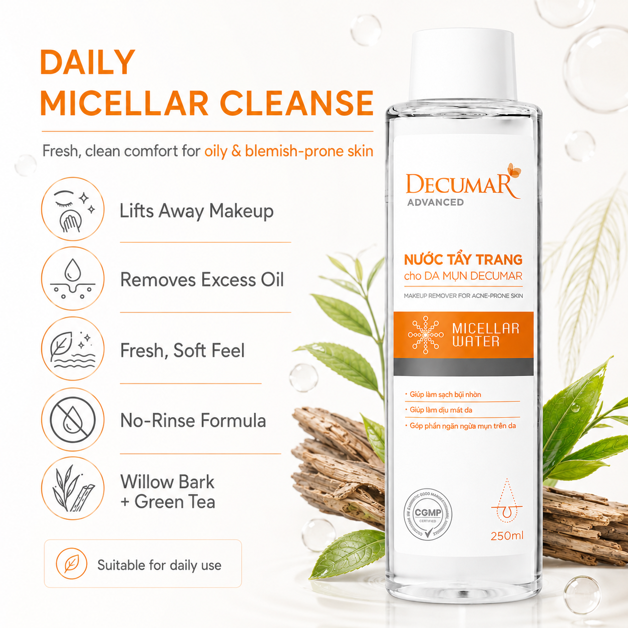 Decumar Advanced Makeup Remover For Acne Skin