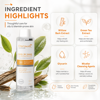 Decumar Advanced Makeup Remover For Acne Skin