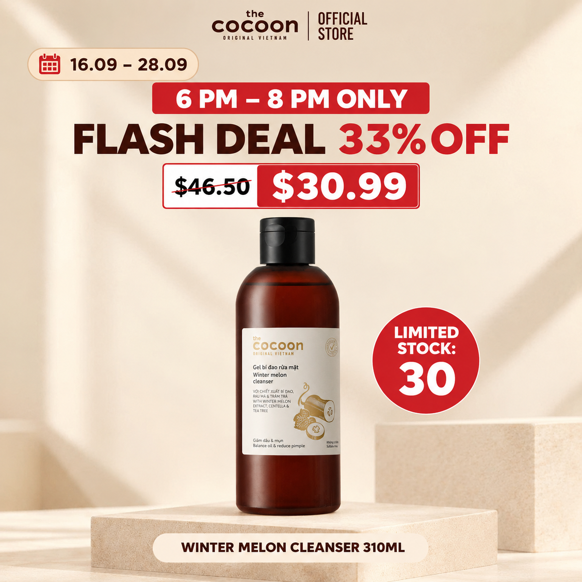 FS Winter Melon Cleanser 310ml - 100% Vegan Cosmetics