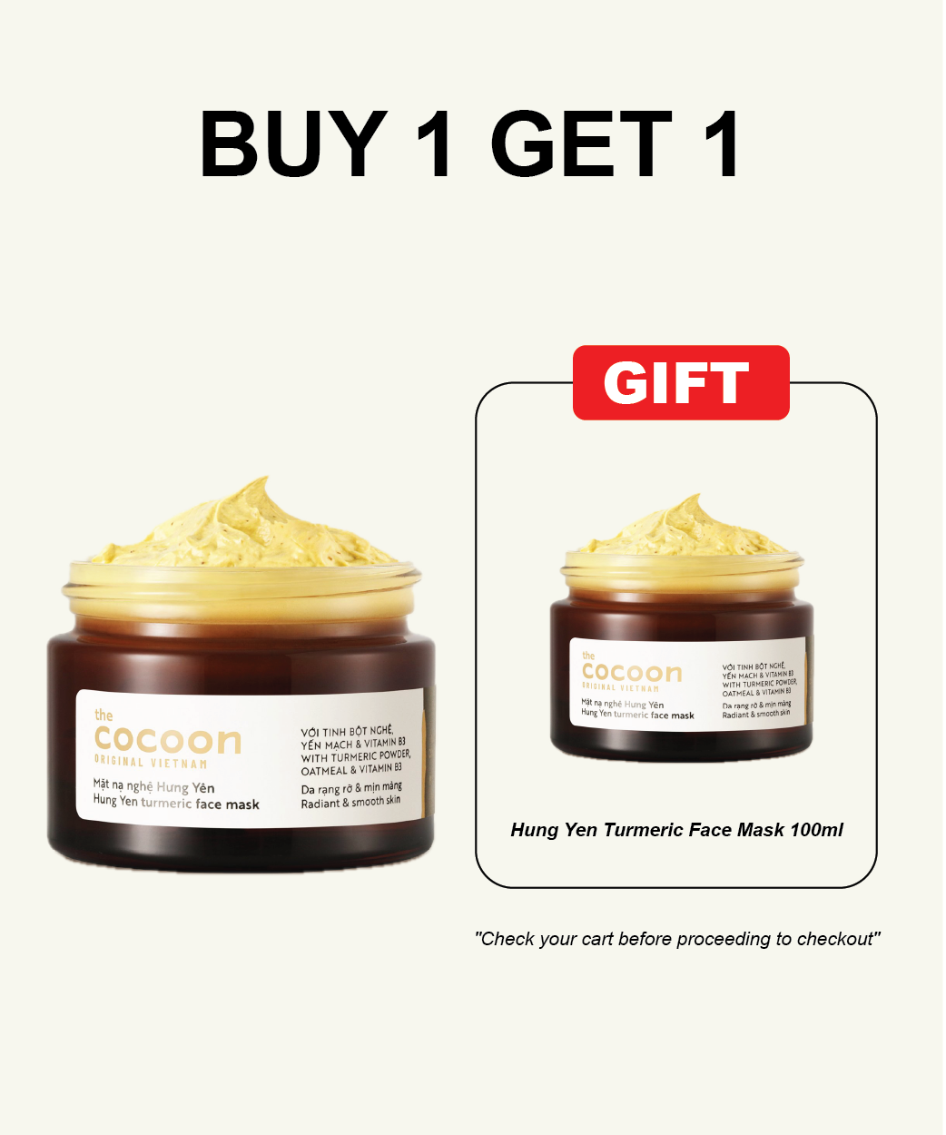 [B1G1] Hung Yen Turmeric Face Mask