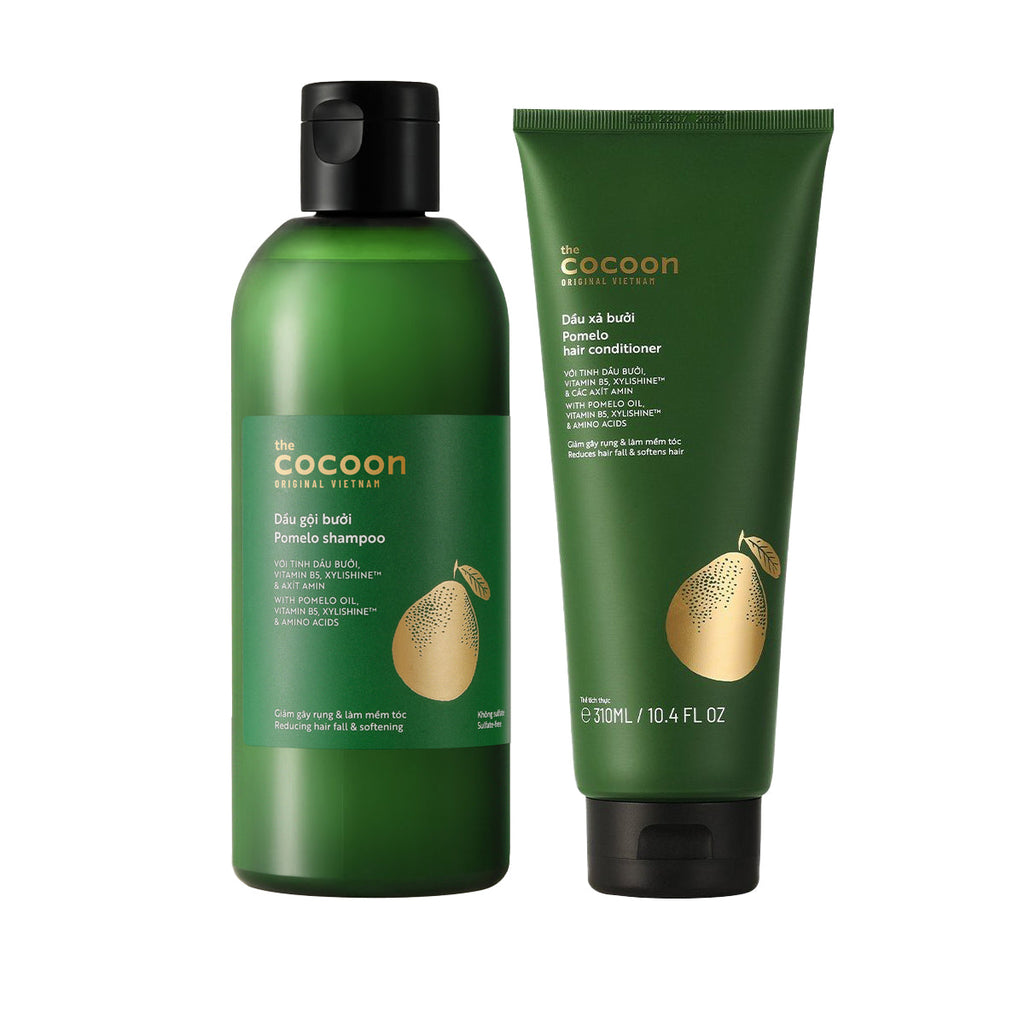 Cocoon Pomelo Hair Shampoo & Conditioner Bundle - 100% Vegan Cosmetics
