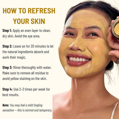 Cocoon Hung Yen Turmeric Face Mask - 100% Vegan Cosmetics