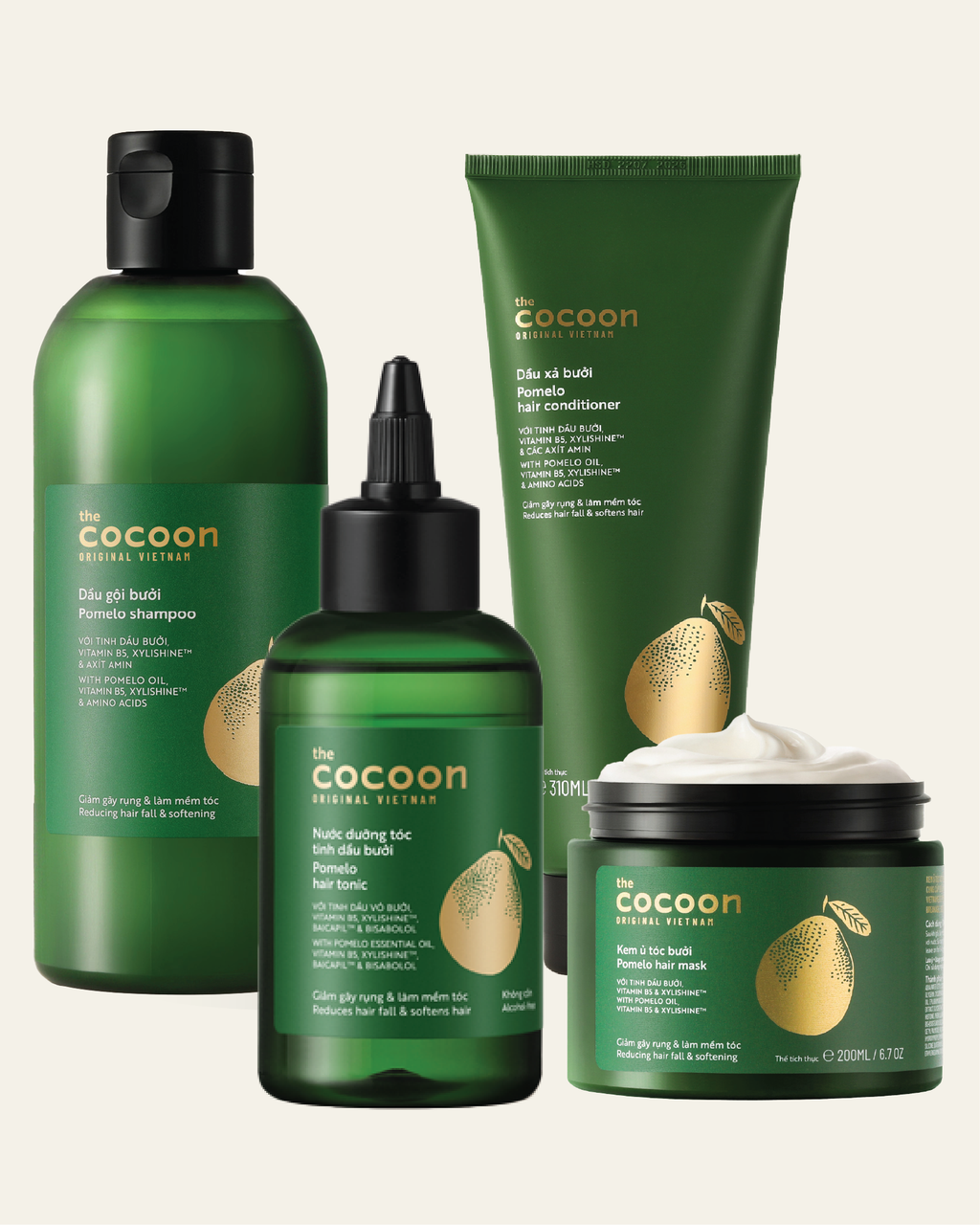 Cocoon Pomelo Shampo 310ml - 100% Vegan Cosmetics