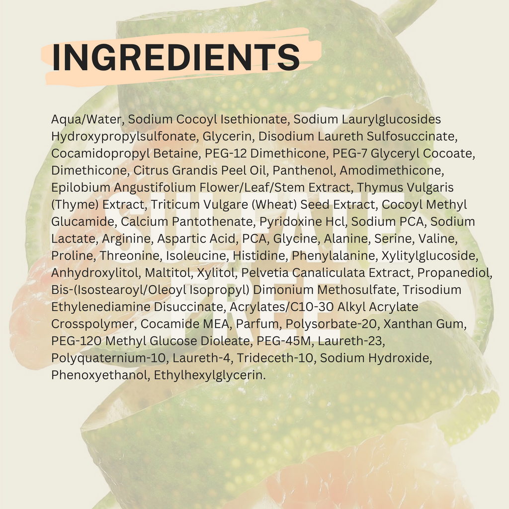 Cocoon Pomelo Shampoo Refill 500ml - 100% Vegan Cosmetics