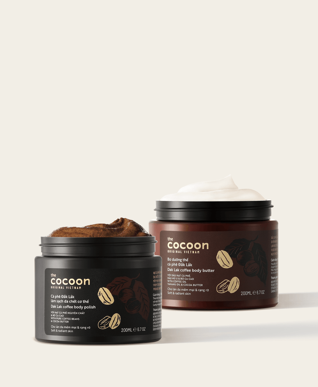 8.8 Dak Lak Coffee Body Polish - 100% Vegan Cosmetics