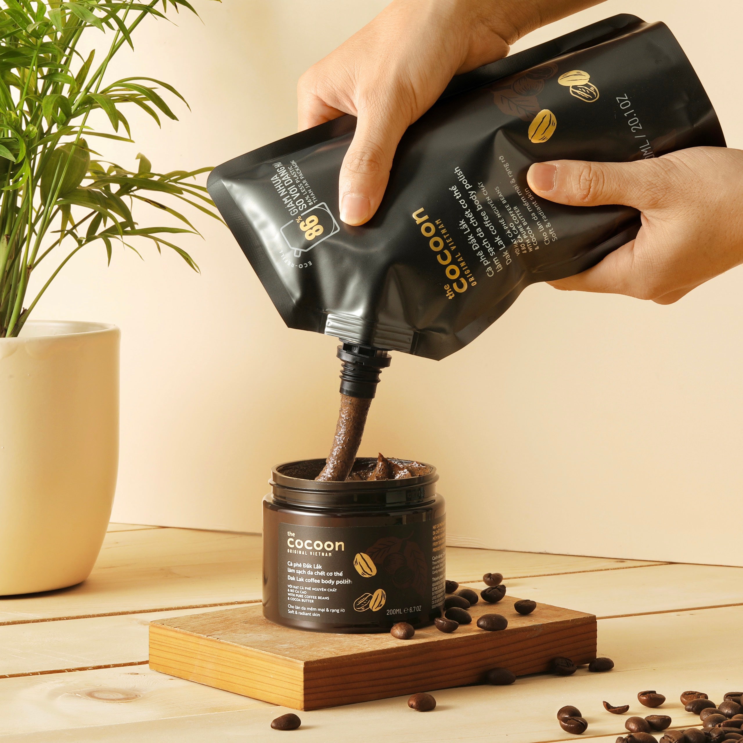 Dak Lak Coffee Body Polish - 100% Vegan Cosmetics