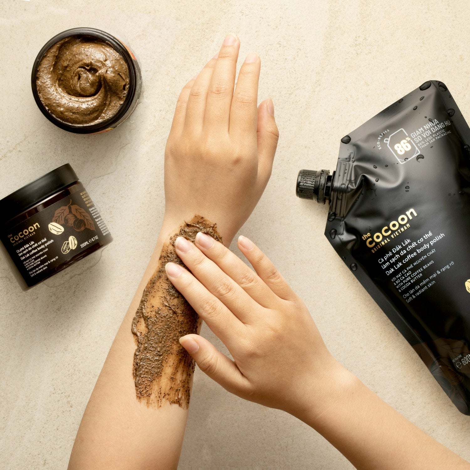 Dak Lak Coffee Body Polish - 100% Vegan Cosmetics